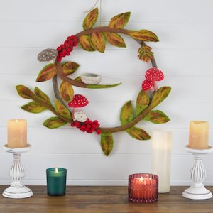 Woodland Felt Wreath