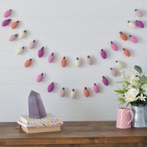 Garlands: Sweet Sorbet Lights Felt Garland