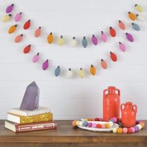 Garlands: Celebration Lights Felt Garland