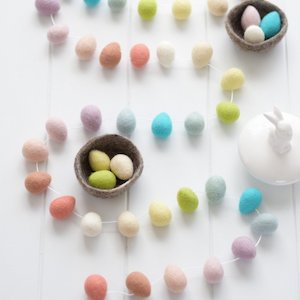 Easter Egg Felt Garland
