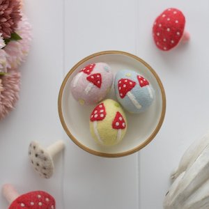 Easter: Felt Easter Eggs Set - Toadstool