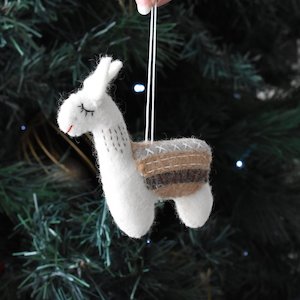 Felt Llama Decoration - Camel