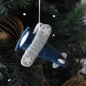 Decorations: Felt Biplane
