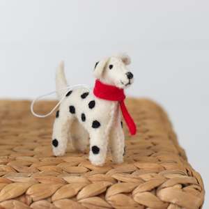 Felt Dog Ornament - Dalmatian
