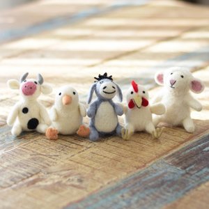 Felt Animals: Set of 5 Mini Friends