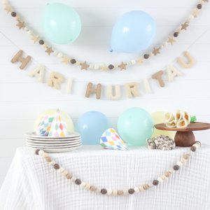 Neutral Hari Huritau Felt Banner & Garland Set