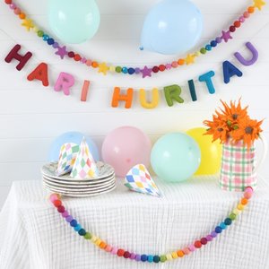 Rainbow Hari Huritau Felt Banner & Garland Set