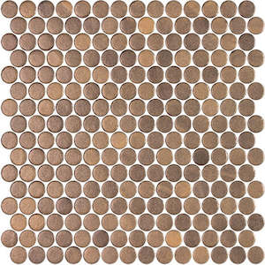 Size 28 4x28 7: PENNY STONE GLASS GOLD 19mm - Sheet - Made In Italy