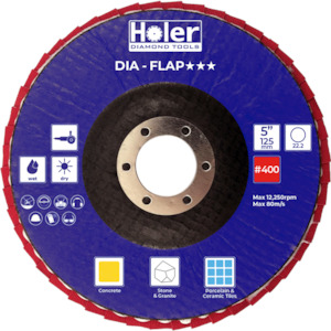 Cup Wheel (DIA FLAP) 125mm Red #400 Grit