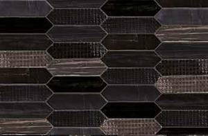 Wall Tiles: Tissue Noir 75x280 (Clearance)