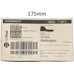 Labels: Courier Shipping Labels for Bixolon, Zebra, TSC, Honeywell Label Printers NZ 102X175mm