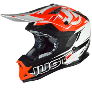 JUST1 J32 Pro Rave Black/Orange MX Helmet