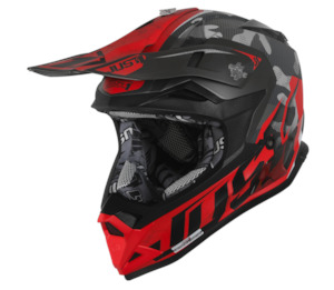 Just1: JUST1 J32 Swat Camo Red Matt Helmet