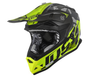 Just1: JUST1 J32 Swat Camo Yellow Youth Helmet