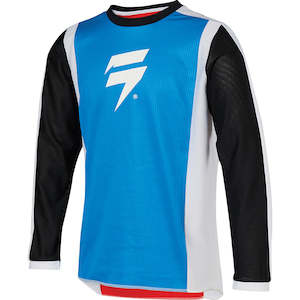 Shift Clearance: SHIFT YOUTH WHIT3 RACE JERSEY [WHITE/RED/BLUE] 25% off