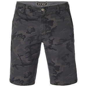 Pants: FOX ESSEX CAMO SHORT [BLACK CAMO]