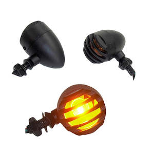 Hand Guards: INDICATOR BLACK JAIL BAR 12V