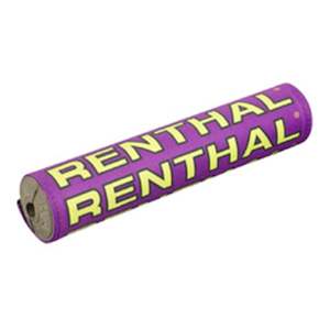 Bar Pads: Renthal SX Handlebar Pad 10in - Purple / Yellow Retro