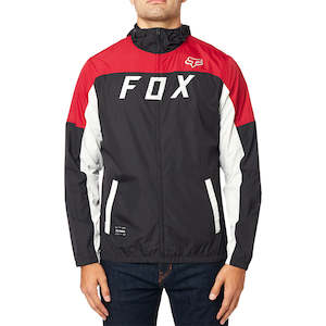 FOX MOTH WINDBREAKER JACKET [BLACK/RED]