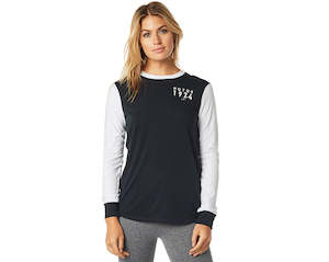 FOX WOMENS SKY HI L/S TOP [BLACK]
