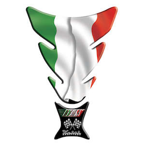 Road Accessories: KEITI TANK PAD ITALIAN FLAG [GREEN/WHITE/RED]
