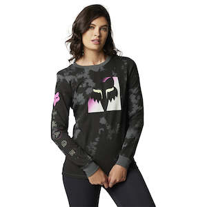 Womens Tops: FOX WOMENS DETONATE LS TEE [BLACK]