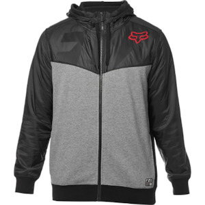Mens Tops: FOX AXLE ZIP FLEECE [BLACK]