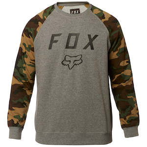 FOX LEGACY CREW FLEECE [HEATHER GRAPHITE]