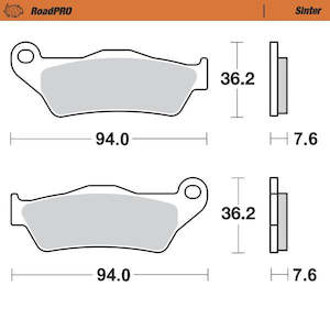 Brakes: BRAKE PADS MOTO MASTER REAR SINTERED FOR BMW DUCATI HARLEY DAVIDSON KTM MOTO GUZZI