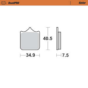 BRAKE PADS MOTO MASTER FRONT ROAD PRO SINTERED APRILIA BENELLI DUCATI HUSQVARNA &hellip;