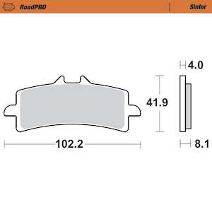 BRAKE PADS MOTO MASTER FRONT ROAD PRO SINTERED APRILIA BMW DUCATI HONDA KAWASAKI&hellip;
