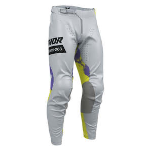 Thor: THOR MX PANT LAUNCHMODE FUTURA GRAY/ACID