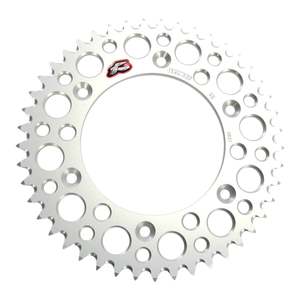 Sprockets: Renthal Rear Sprocket Grooved - Silver [Honda]