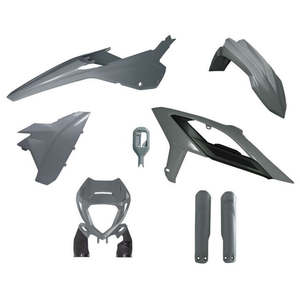 Dirt Plastics: PLASTICS KIT RTECH 6 PIECE QUANTUM GREY BETA 125RR 200RR 250RR 300RR 350RR 390RR 430RR 480RR 23-ON