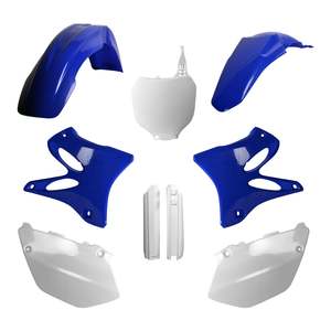 Dirt Plastics: Polisport Full Kit Yamaha YZ125/250 ('02-'04) - OEM Blue / White
