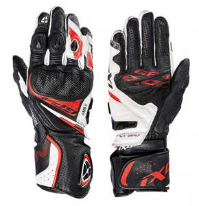 Ixon: Ixon GP4 AIR Glove Blk/Wht/Red - Sport Leather