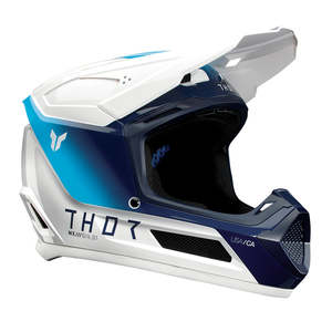 Thor: THOR HELMET FLEET STORM WHITE/NAVY YOUTH