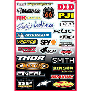 Accessories 1: FACTORY EFFEX Sponsor Kit Stickers