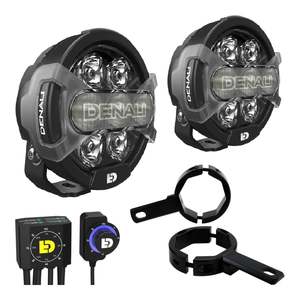 Lights: Denali D7 Pro Premium Lighting Bundle - Ducati Scrambler 800 / 1100
