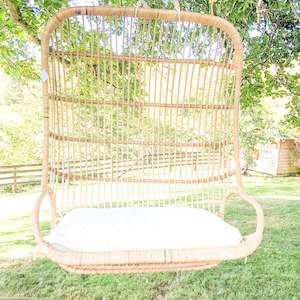Blue Spur Rattan Hanging Chair