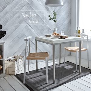 Feature Wood Walls: Barnwood - Seashore White