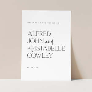 Kristabelle Wedding Invitations: Kristabelle - Wedding Welcome Sign