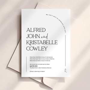 Kristabelle - Wedding Invitation