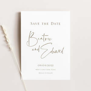Beatrix Wedding Invitations: Beatrix - Save the Dates
