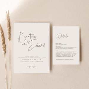 Beatrix Wedding Invitations: Beatrix - Wedding Invitation Cards Set of 2