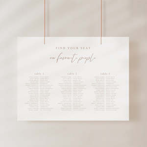 Carmen - Wedding Seating Chart