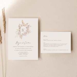 Carmen - Wedding Invitation Cards Set of 2
