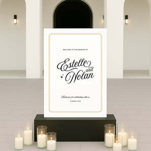 All: Estelle - Wedding Welcome Sign