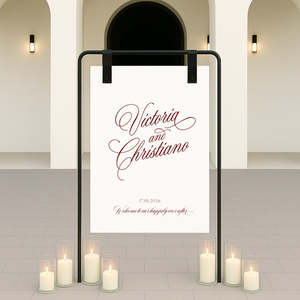 Victoria - Wedding Welcome Sign