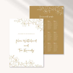 Nora Wedding Invitations: Nora - Wedding Signage Package